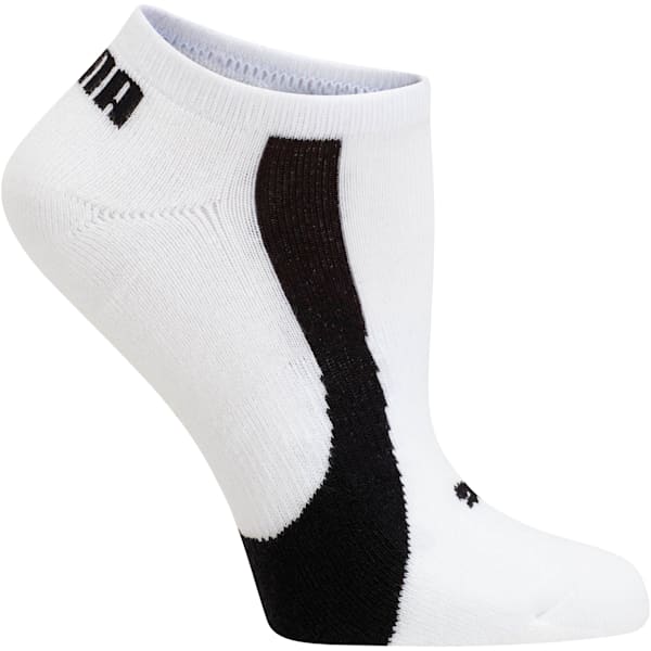 Women's No Show Socks [3 Pairs], white-black, extralarge